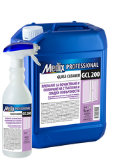 SOLUTIE pentru GEAMURI 5L, GCL 201, 207 - Soluție de curățare și lustruire a suprafețelor din sticla, cristal etc. (fresh, marin)