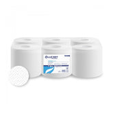 Prosoape Rola hartie, 2 straturi, 100% celuloza, albe, 100 metri, 435 portii, Lucart 861078, pachet 6 role