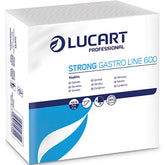 Șervețele de masă albe Gastro Line, 1 strat, 18×18cm, 600 buc/set SANO LUCART- pentru catering, restaurante, cantine