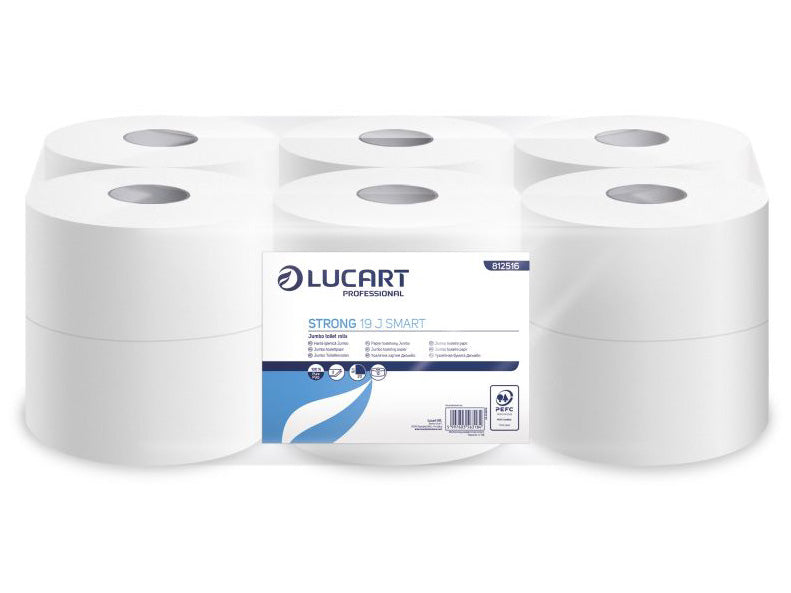 Hartie igienica jumbo Strong Smart Lucart, 2 straturi, 812516, 12role/BAX