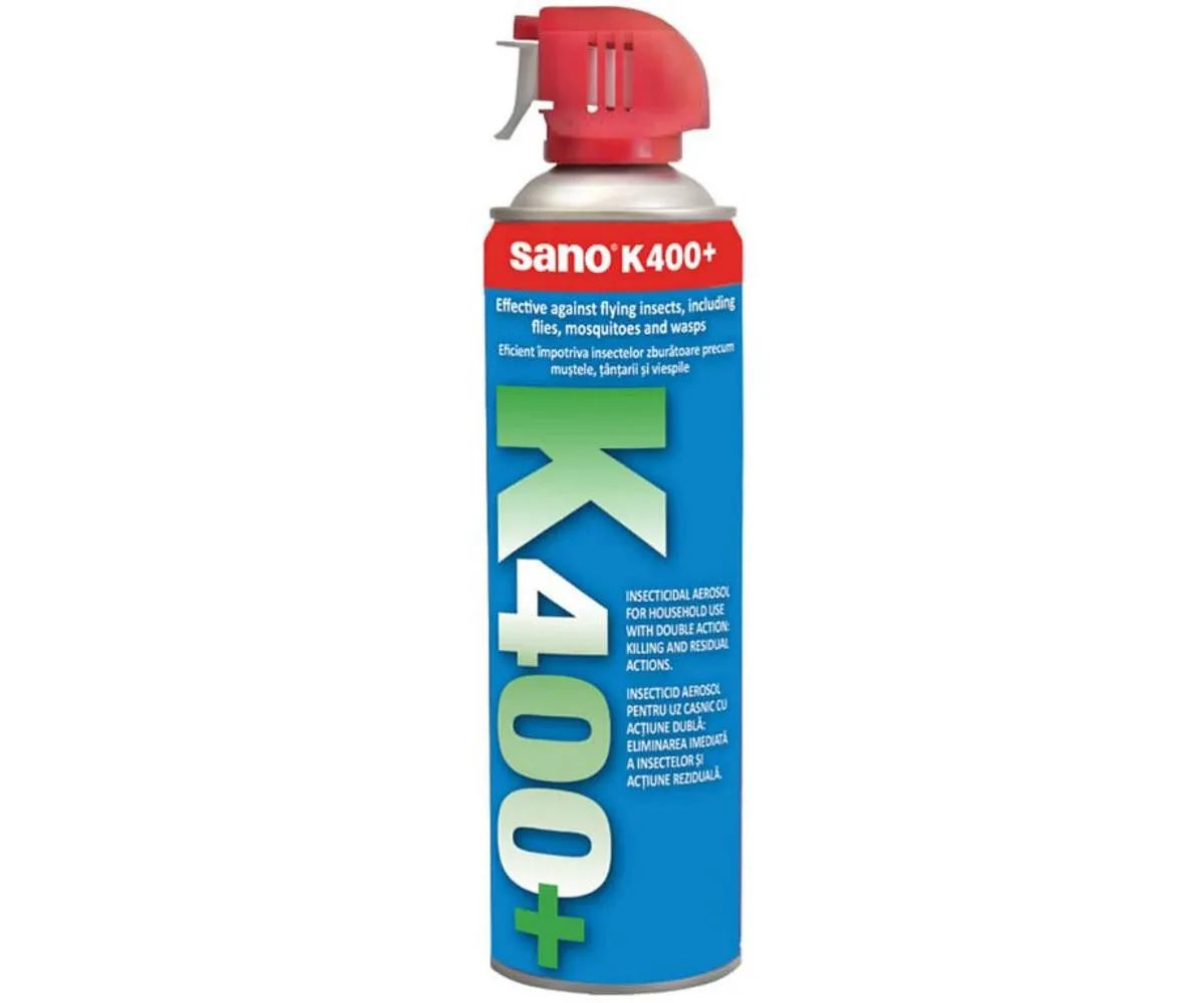 SANO K400 Spray insecticid cu aerosol impotriva insectelor zburatoare, 500 ml