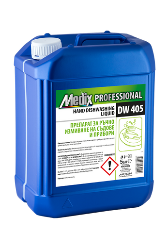 DETERGENT DE VASE MANUAL 5L, DW 404,405, - Gel concentrat pentru spălat vase manual (galben, verde)