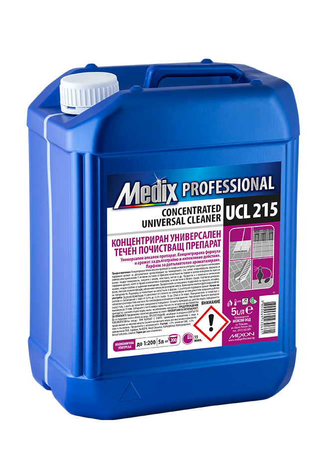 DETERGENT UNIVERSAL CONCENTRAT 5L, UCL 215 - Soluție de curățare universală concentrată pentru pardoseli