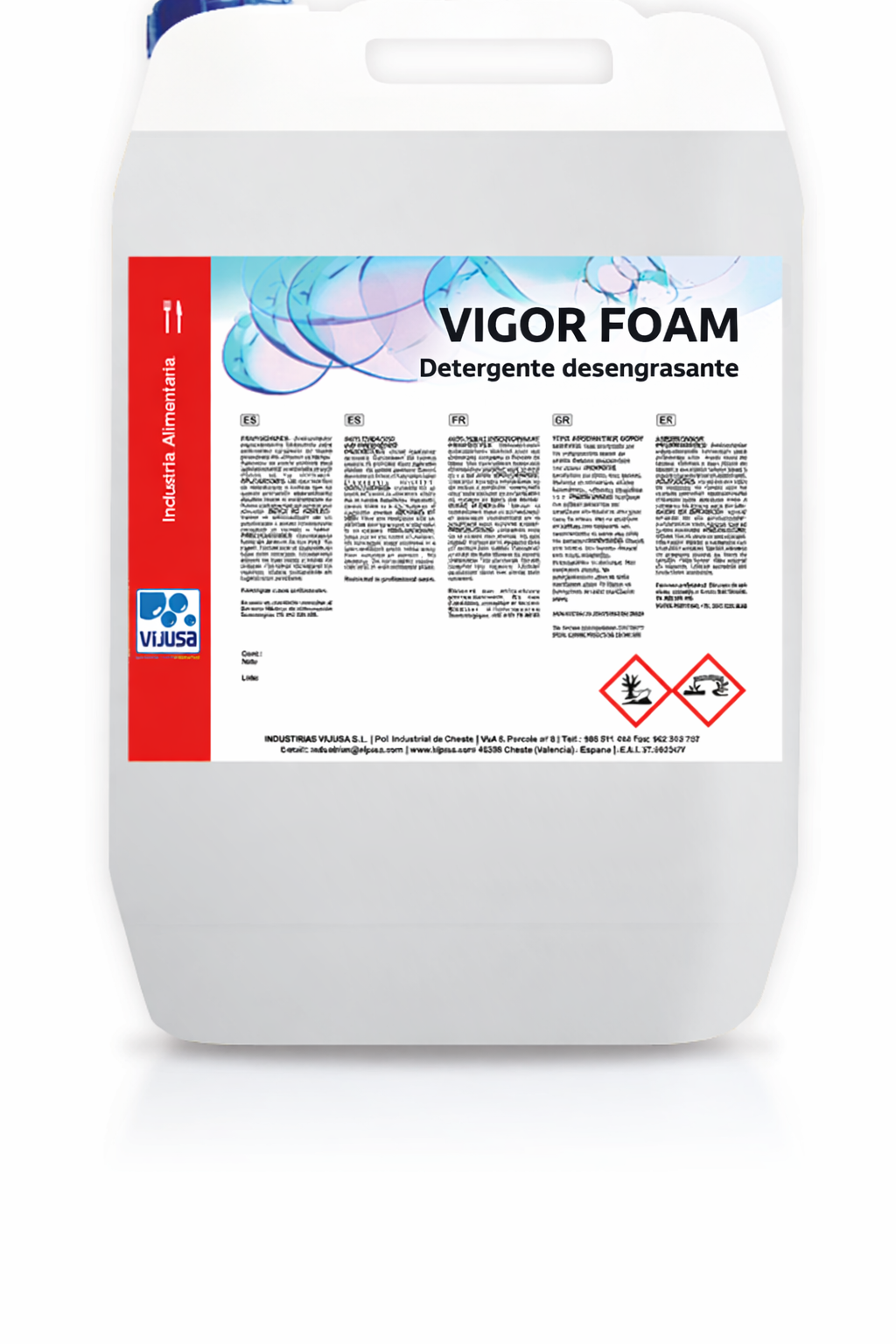 DEGRESANT SPUMA cu ALCALINITATE RIDICATA, VIGOR 24kg VIJUSA - pentru Industria Alimentara s.a.