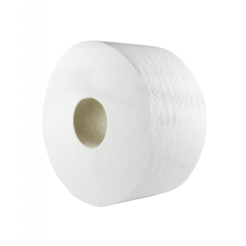 Hartie igienica Mini Jumbo, 2 straturi, alba,12 role/BAX