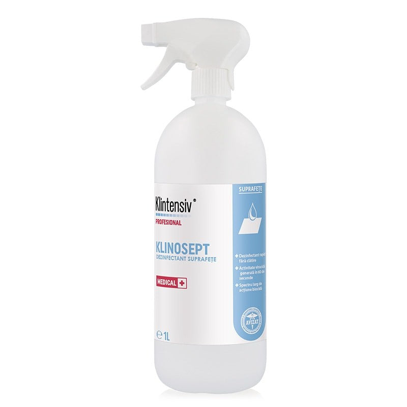 KLINOSEPT® – Dezinfectant rapid pentru suprafete RTU – pe baza de alcool, 1 litru