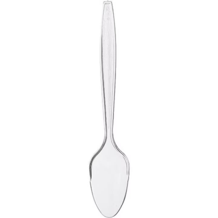 Linguri reutilizabile transparente, 50 buc/set - pentru catering, servitul mesei, picnic