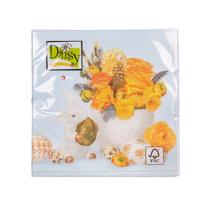 Servetele decorative Daisy, 3 straturi, 33 x 33 cm