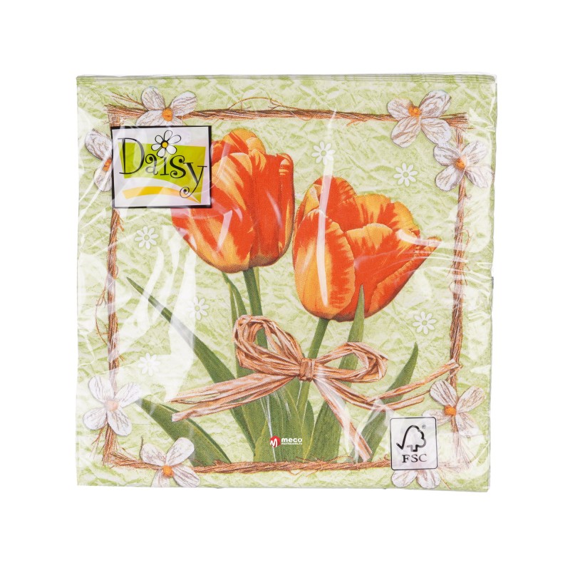 Servetele decorative Daisy, 3 straturi, 33 x 33 cm