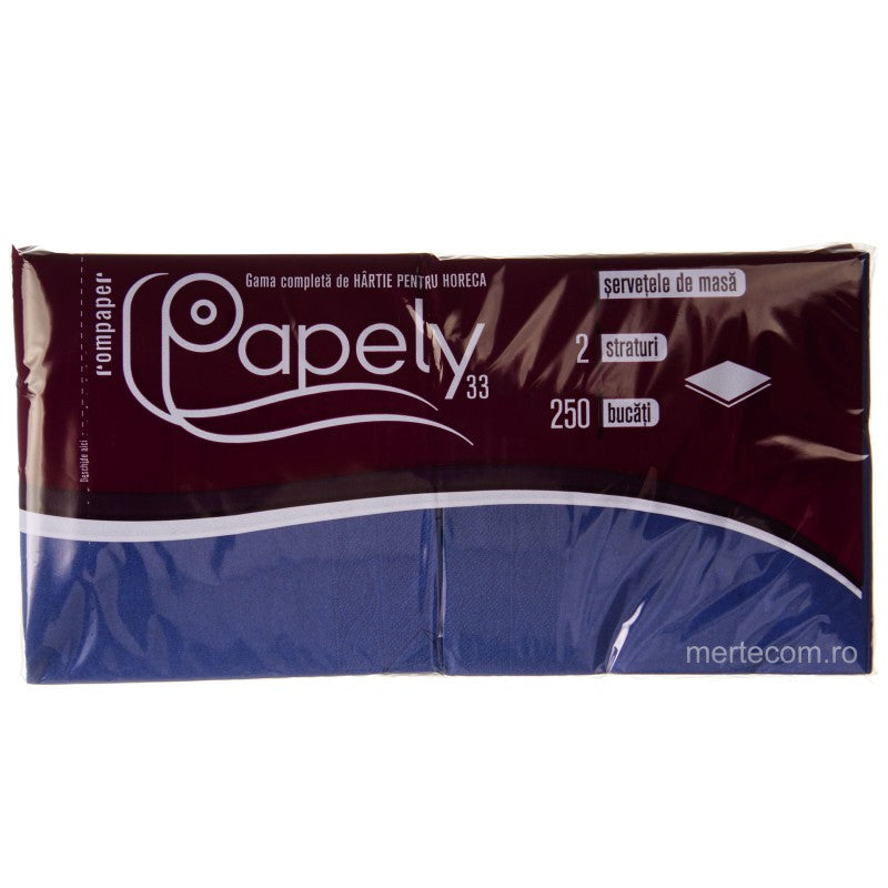 Servetele masa colorate Papely 33cmx33cm 2straturi 250bucati