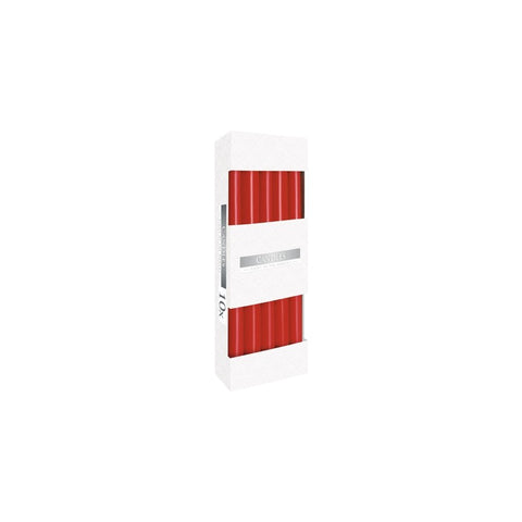 Set 10 lumanari conice Bispol Rosu,durata de ardere 7 h