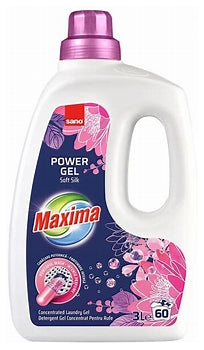 MAXIMA POWER GEL, 60 spalari, 3L - detergent lichid pentru rufe