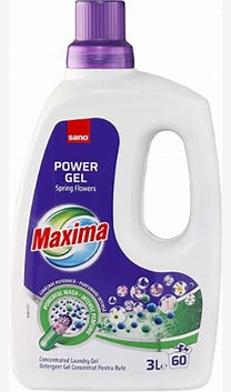MAXIMA POWER GEL, 60 spalari, 3L - detergent lichid pentru rufe